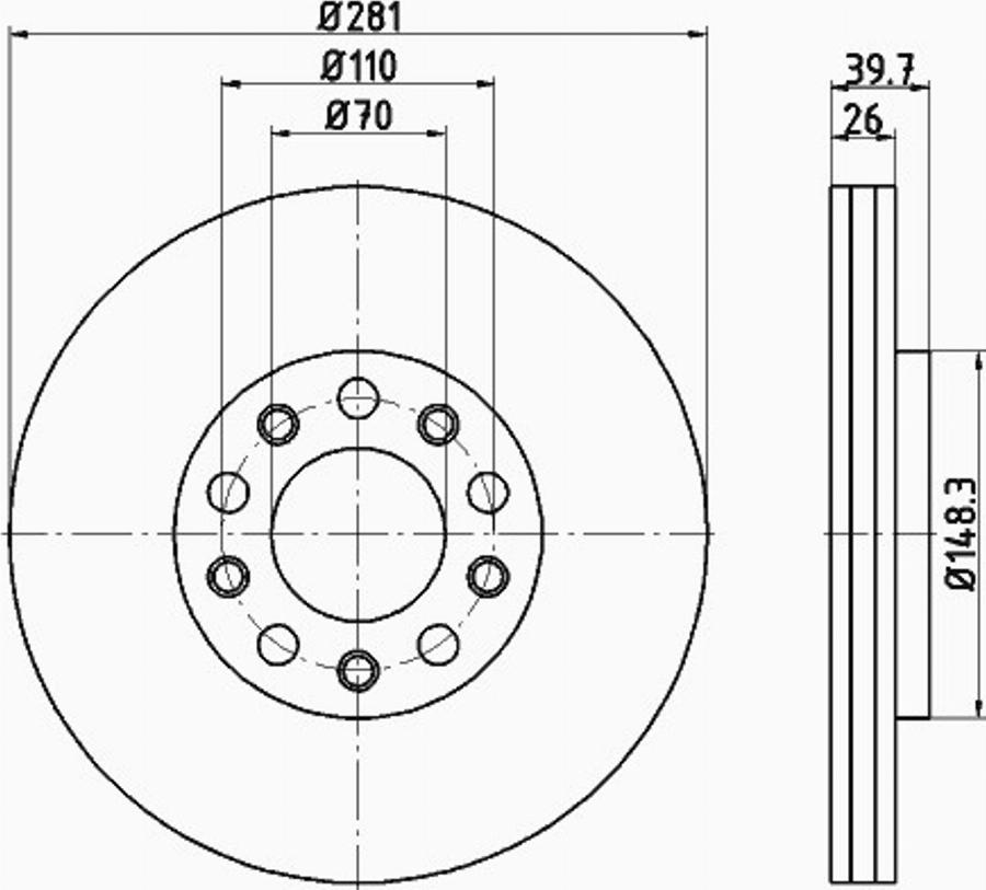 Pagid 55301PRO - Kočioni disk www.molydon.hr