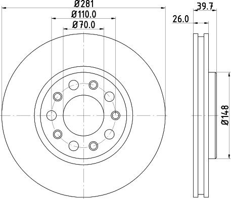 Pagid 55301 - Kočioni disk www.molydon.hr