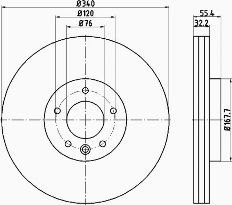 Pagid 55303PRO - Kočioni disk www.molydon.hr