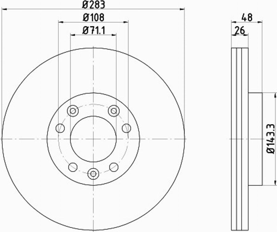 Pagid 55325PRO - Kočioni disk www.molydon.hr