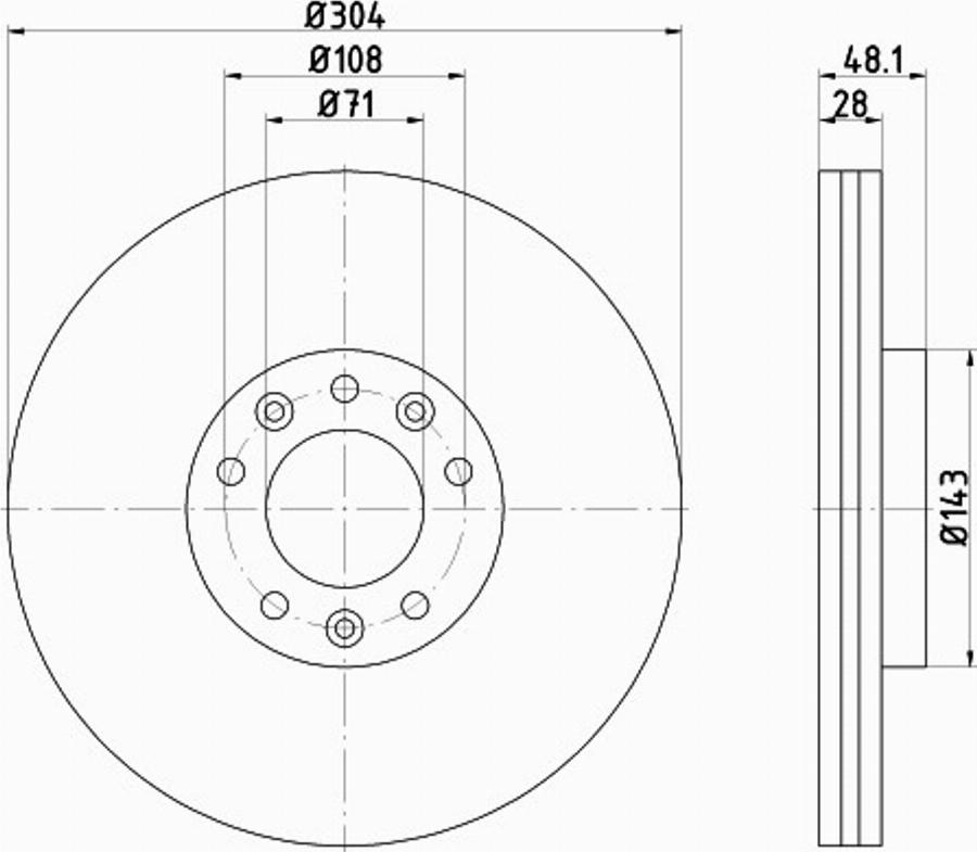 Pagid 55323PRO - Kočioni disk www.molydon.hr