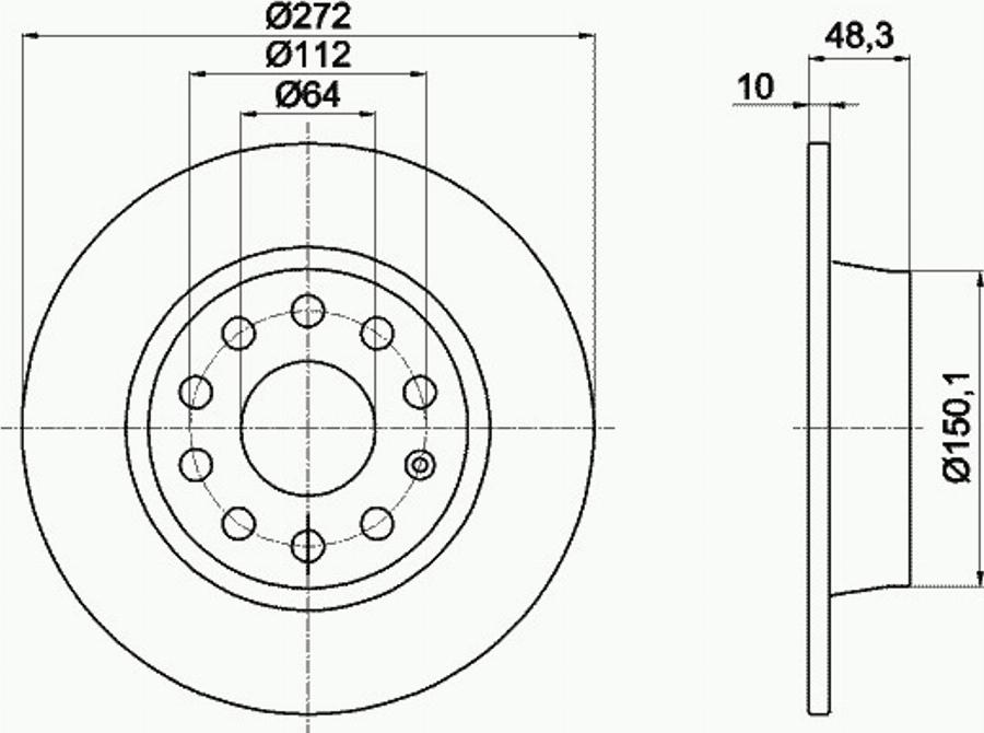 Pagid 55249PRO - Kočioni disk www.molydon.hr