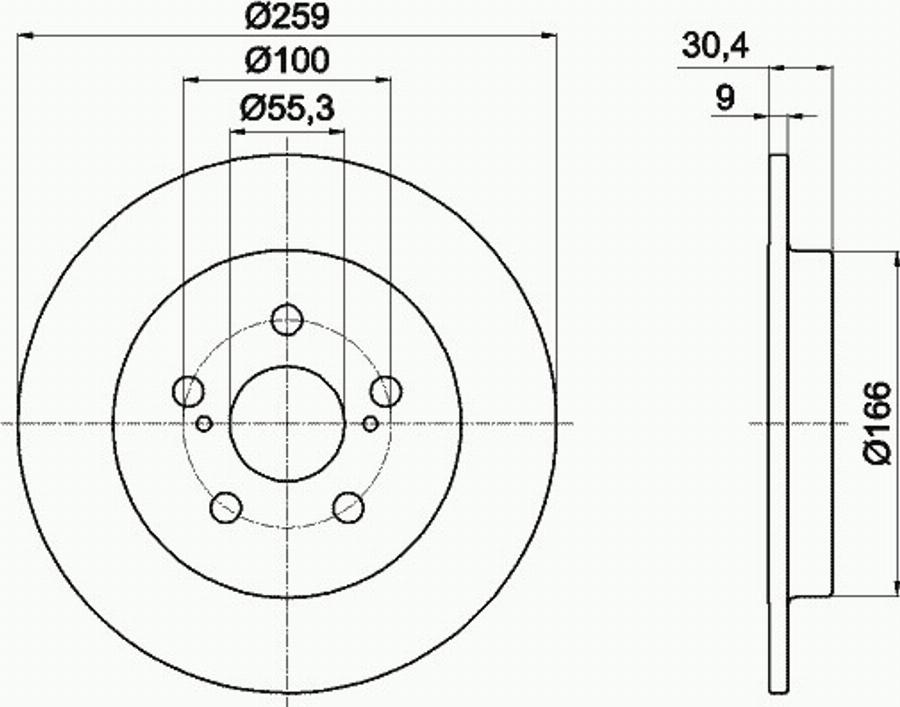 Pagid 55240PRO - Kočioni disk www.molydon.hr