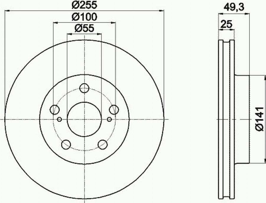 Pagid 55250PRO - Kočioni disk www.molydon.hr