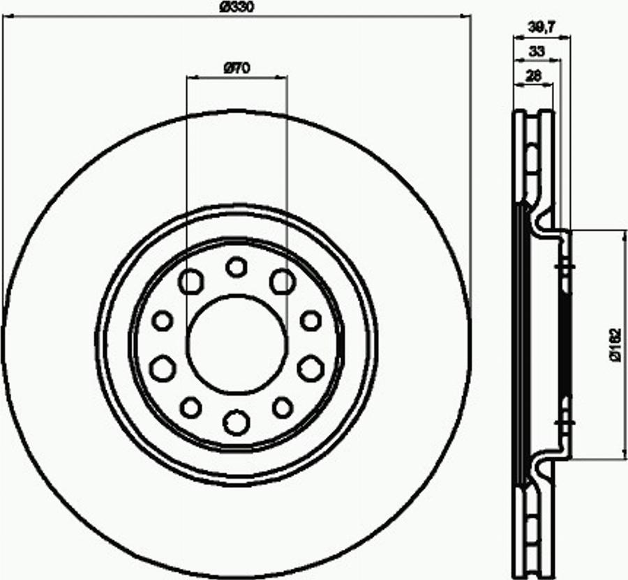 Pagid 55209PRO - Kočioni disk www.molydon.hr