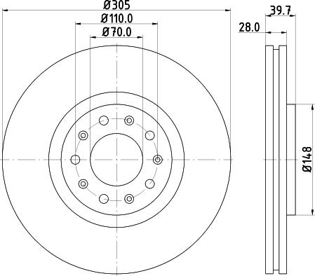 Pagid 55208 - Kočioni disk www.molydon.hr