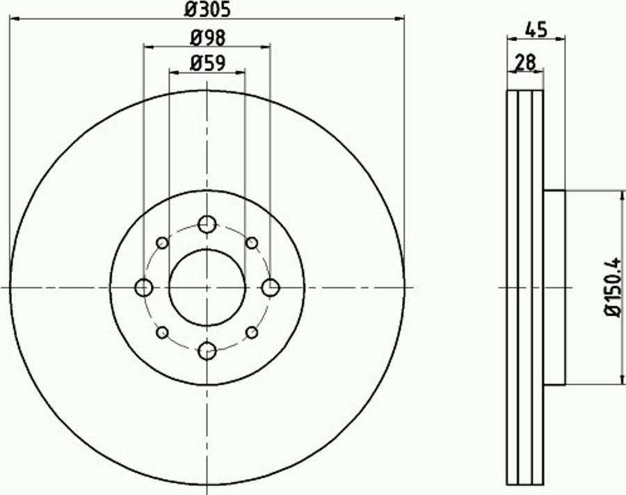 Pagid 55285PRO - Kočioni disk www.molydon.hr