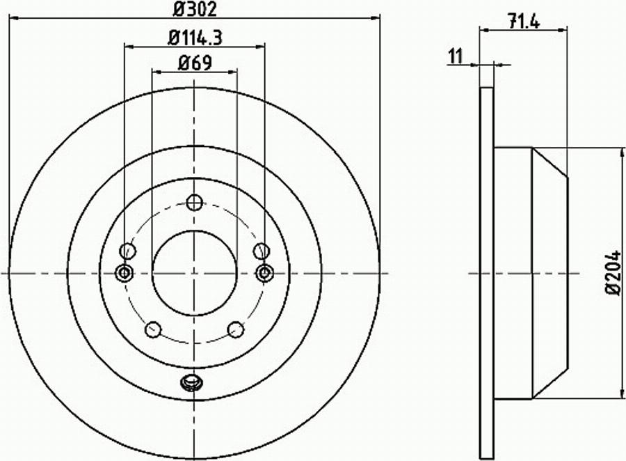 Pagid 55234PRO - Kočioni disk www.molydon.hr