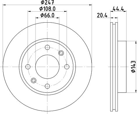 Pagid 50617 - Kočioni disk www.molydon.hr