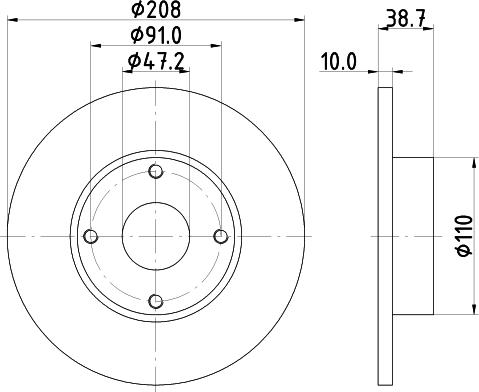 Pagid 50802 - Kočioni disk www.molydon.hr