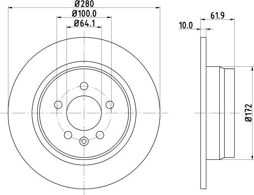 Pagid 50300 - Kočioni disk www.molydon.hr