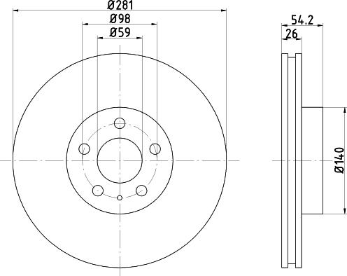 Pagid 51812 - Kočioni disk www.molydon.hr