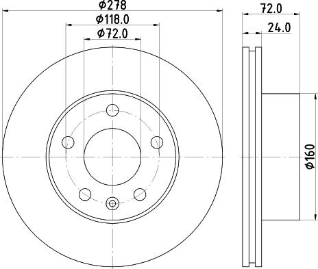 Pagid 58911 - Kočioni disk www.molydon.hr