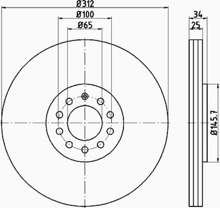 Pagid 53971PRO - Kočioni disk www.molydon.hr