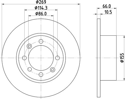 Pagid 53001 - Kočioni disk www.molydon.hr