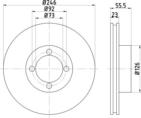 Pagid 52422 - Kočioni disk www.molydon.hr