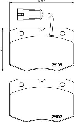 Pagid C6018 - Komplet Pločica, disk-kočnica www.molydon.hr