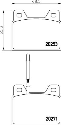 Pagid T0263 - Komplet Pločica, disk-kočnica www.molydon.hr