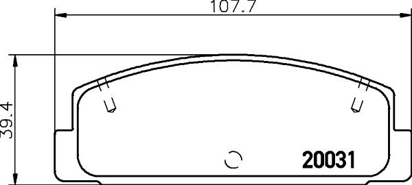 Magneti Marelli T3052MM - Komplet Pločica, disk-kočnica www.molydon.hr