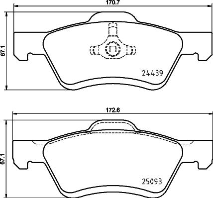 Pagid T2677 - Komplet Pločica, disk-kočnica www.molydon.hr