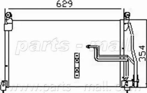 Parts-Mall PXNC1-009 - Kondenzator, klima-Uređaj www.molydon.hr