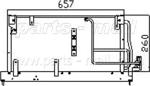 Parts-Mall PXNC1-014 - Kondenzator, klima-Uređaj www.molydon.hr