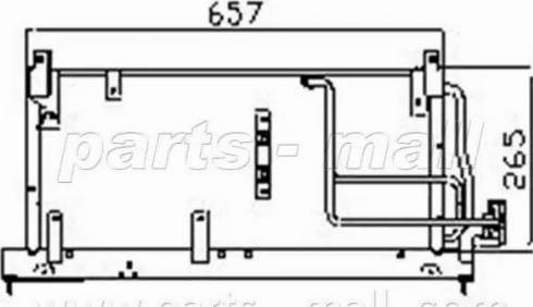 Parts-Mall PXNC1-010 - Kondenzator, klima-Uređaj www.molydon.hr