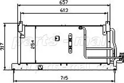 Parts-Mall PXNC1-011 - Kondenzator, klima-Uređaj www.molydon.hr