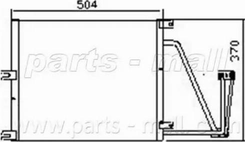 Parts-Mall PXNC1-017 - Kondenzator, klima-Uređaj www.molydon.hr