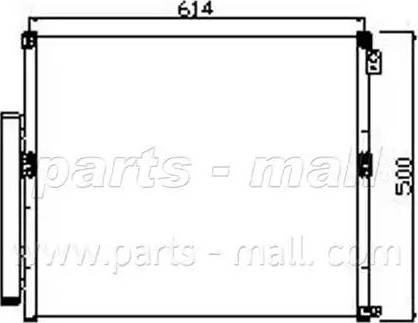 Parts-Mall PXNCF-012 - Kondenzator, klima-Uređaj www.molydon.hr