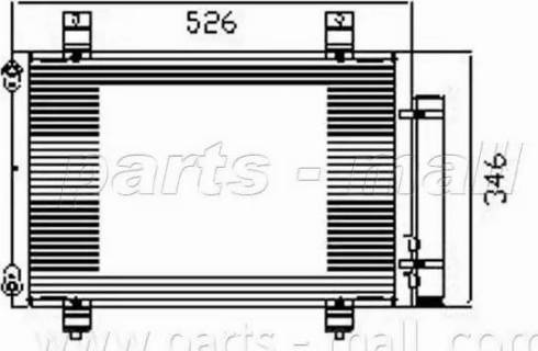 Parts-Mall PXNCM-005 - Kondenzator, klima-Uređaj www.molydon.hr