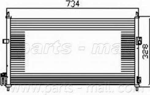 Parts-Mall PXNCW-001 - Kondenzator, klima-Uređaj www.molydon.hr