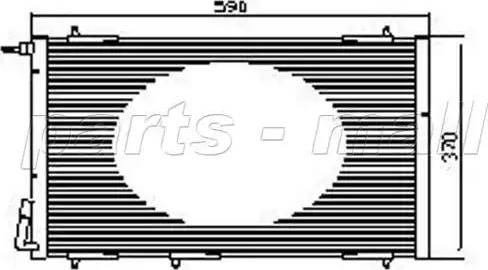 Parts-Mall PXNCX-049L - Kondenzator, klima-Uređaj www.molydon.hr