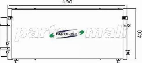 Parts-Mall PXNCX-041X - Kondenzator, klima-Uređaj www.molydon.hr