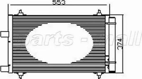 Parts-Mall PXNCX-053L - Kondenzator, klima-Uređaj www.molydon.hr