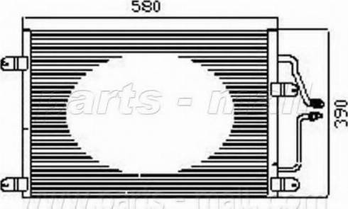 Parts-Mall PXNCX-064Y - Kondenzator, klima-Uređaj www.molydon.hr