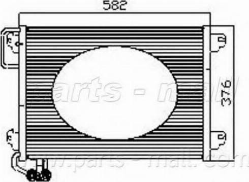 Parts-Mall PXNCX-065Y - Kondenzator, klima-Uređaj www.molydon.hr