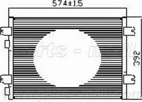 Parts-Mall PXNCX-066Y - Kondenzator, klima-Uređaj www.molydon.hr