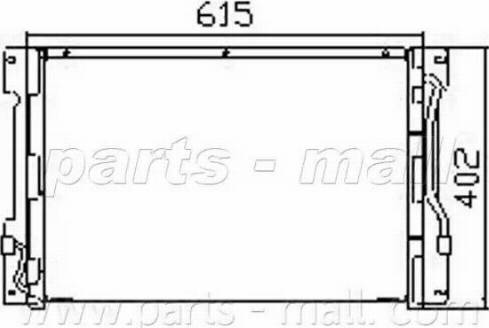 Parts-Mall PXNCX-082U - Kondenzator, klima-Uređaj www.molydon.hr