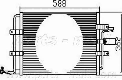 Parts-Mall PXNCX-075T - Kondenzator, klima-Uređaj www.molydon.hr