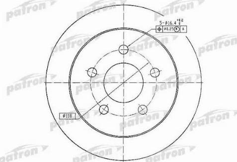 Patron PBD4049 - Kočioni disk www.molydon.hr