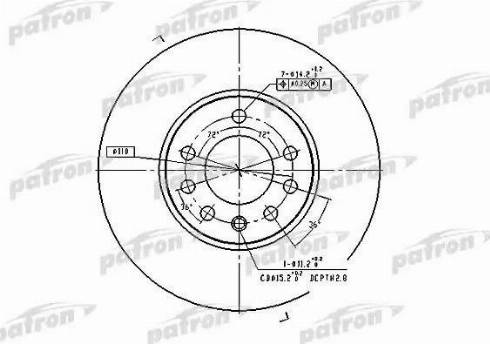 Patron PBD4048 - Kočioni disk www.molydon.hr