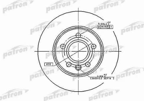 Patron PBD4047 - Kočioni disk www.molydon.hr