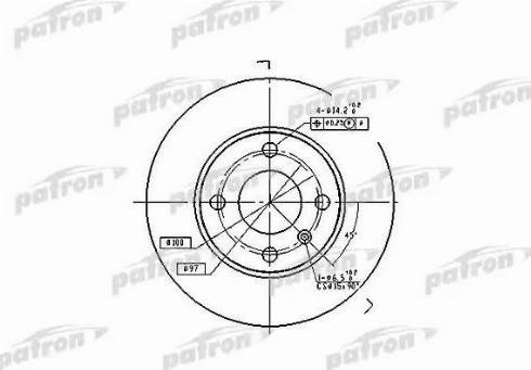 Patron PBD4050 - Kočioni disk www.molydon.hr