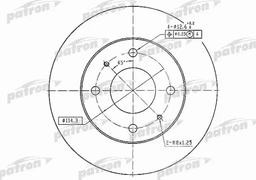 Patron PBD4081 - Kočioni disk www.molydon.hr