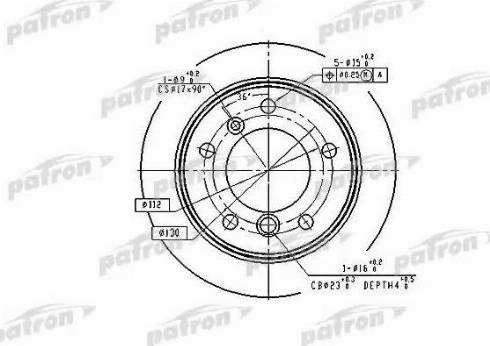 Patron PBD4087 - Kočioni disk www.molydon.hr