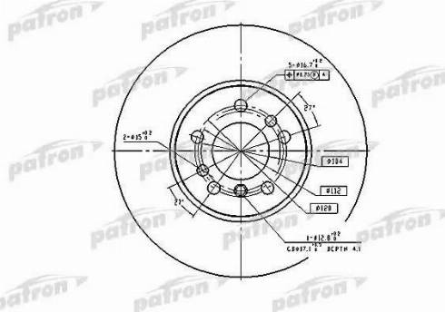 Patron PBD4187 - Kočioni disk www.molydon.hr