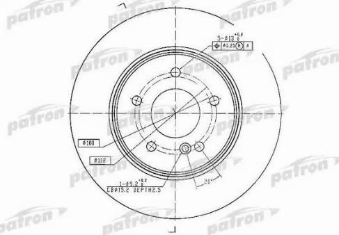 Patron PBD4134 - Kočioni disk www.molydon.hr