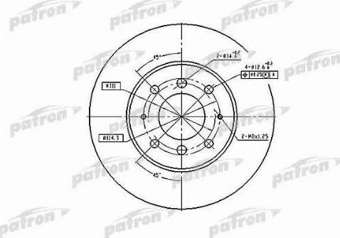 Patron PBD4345 - Kočioni disk www.molydon.hr