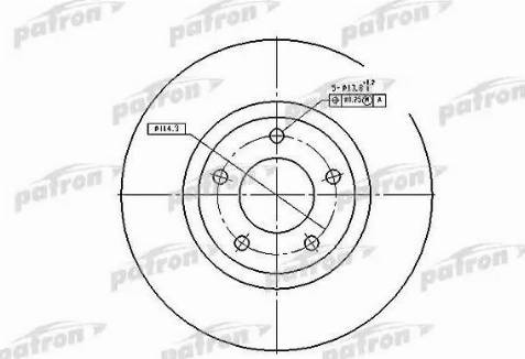 Patron PBD4385 - Kočioni disk www.molydon.hr